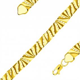 Золотой браслет ЮЗ Корона К1-FBLK 130л К1-FBLK 130л фото